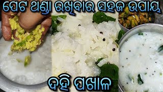 ଶୀତ ଦିନିଆ ସ୍ୱାଦିଷ୍ଟ ଦହି ପଖାଳ - Eting full full belly cool cool 😎😎 #rinakikitchen #dahipakhala