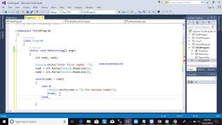 Switch case statement - getting the maximum number