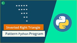 Inverted Right Triangle Star Pattern Python Program | Bangla Tech Series