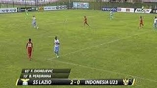 Lazio vs Timnas indonesia U23 (2-0) 20 juli 2014 Goals dan Highlights