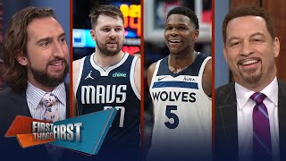 Timberwolves stave off elimination in Game 4, Luka & Mavs in trouble? | NBA | FIRST THINGS FIRST
