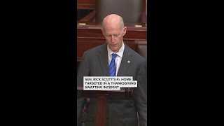 Florida Sen. Rick Scott says his home was targeted in a swatting incident on Thanksgiving