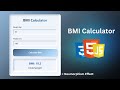 Build a BMI Calculator with HTML, CSS, JavaScript & Tailwind CSS v4! | Talyb