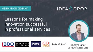 [Webinar] Lessons for making innovation successful in professional services firms