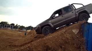 LR track first test (small Hill) using VW Amarok