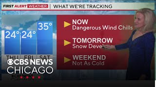 Dangerous wind chills through Wednesday