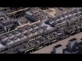 CLOSE UP AERIAL VIEWS of Santos GLNG - LNG Plant on Curtis Island - Gladstone Queensland