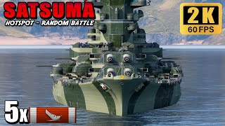 Super battleship Satsuma - doesnt care about armor with 510mm guns