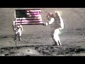 som et 45 moon apollo 17 u.s. flag on the moon