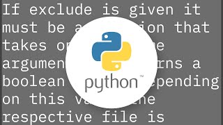 Python tarfile and excludes
