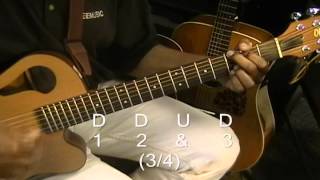 Strumming Pattern For 3/4 or 6/8 Time How To Strum On Guitar @EricBlackmonGuitar