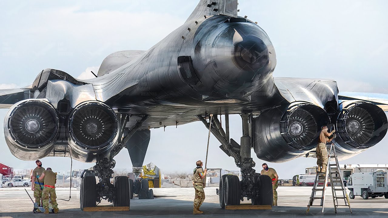 US Maintains Monstrous B-1 Lancer Before Hypnotic Takeoff At Full ...