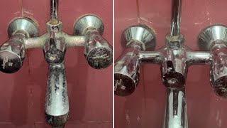 Steel Tap Cleaning | BathroomTaps WashBasin Taps குழாய்கள் கலுவுவது எப்படி? |பாத்ரூம் கழுவும் பேசின்