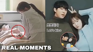 Ahn Hyo Seop and Lee Sung Kyung Real Moments in behind the scenes (no more scrip