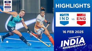 FIH Hockey Pro League 2024-25 Highlights: India vs England (W) | Match 2