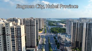 Aerial China：Jingmen City, Hubei Province湖北省荊門市