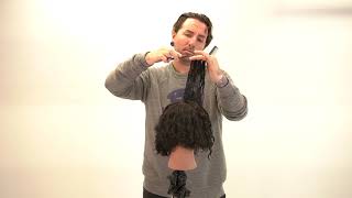 Curly Concave Layered Bob