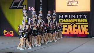 Youth White American Cheer at UNLV Las Vegas 2024 NFINITY Champions League Cheerleading Competition