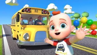 Wheels on the Bus | Baby Nursery Rhymes \u0026 Kids Songs|