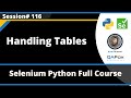 Handling Tables (Selenium Python - Session 116)