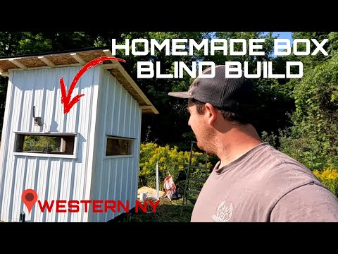 I Built A Box Blind Homemade Box Blind Build Youtube