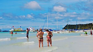 Look! This is BORACAY White Beach on January 21 2025 11:40am Walk Beautiful Weather so Hot