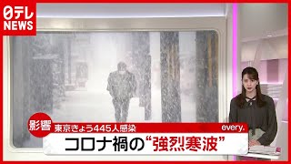 東京で“感染”４４５人…各地で「感染対策」に加え「大雪対策」も（2021年2月18日放送「news every.」より）