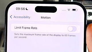 iPhone 15 Pro Max: How To Enable \u0026 Disable 120hz/120fps (Promotion)