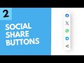 How To Build Social Share Buttons Using HTML, CSS and JavaScript (Part 2)