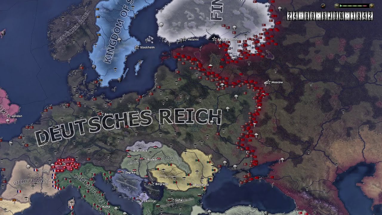 Operation Barbarossa Hoi4 Timelapse Youtube
