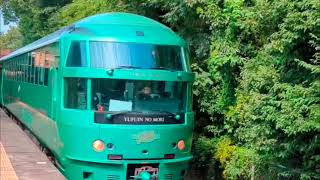 JR九州🟥久大本線 久留米大学前駅 通過する特急列車たち 特急ゆふいんの森 特急ゆふ キハ72系 キハ185系 キハ71系