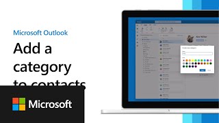 How to add a category to a contact | New Outlook for Windows