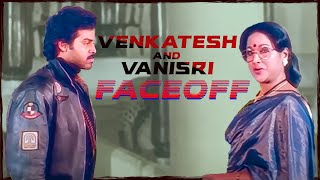 Venkatesh and Vanisri Faceoff || Bobbili Raja Telugu Full HD Movie || Suresh Productions