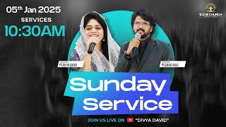 Sunday Telugu Worship || 05th Jan 2025 || Ps.Divya David || Ps.David Raju || #sundayservice #live