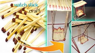 How to Make Matchstick Miniature Swing || Matchstick Jhula||Matchstick Art and Craft Ideas 2020