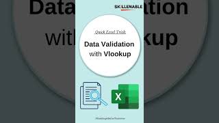 USE DATA VALIDATION WITH VLOOKUP | QUICK TIPS & TRICKS