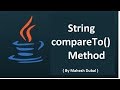 String compareTo method
