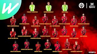 Roberto Martinez announces 26-man Belgium EURO 2020 squad |