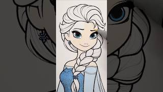 Disney PRINCESS Coloring ELSA #frozen #elsa #annaelsa #coloring #frozen2 #princess #disneyprincess