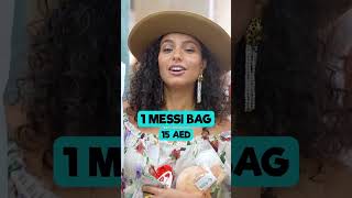 100 AED challenge Ft.Fly With Haifa | Curly Tales ME #shorts