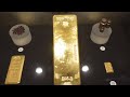 glittering gold bar at the bank of england museum