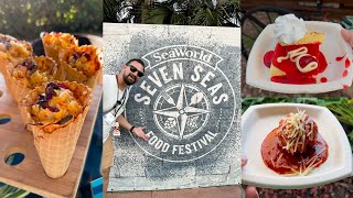 Trying Food From All Over The World At The Seven Seas Food Festival! | Seaworld Orlando 2025!