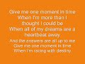 whitney houston one moment in time lyrics