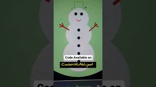 Snowman in with Pythonturtle | HP Laptop and PC | Coding #snowman #pythonturtle