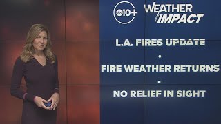 LA Wildfires Latest: Danger returns; no relief in sight - Update