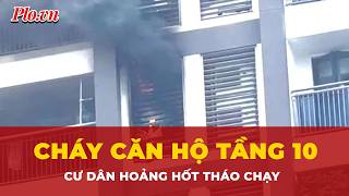 Cháy căn hộ tầng 10 chung cư ở TP.HCM, hàng trăm cư dân sơ tán - PLO
