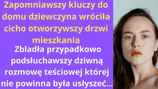 Zapomniawszy kluczy do domu, dziewczyna wróciła. Cicho, otworzywszy drzwi mieszkania, zbladła