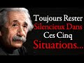 Albert Einstein — Toujours rester silencieux dans ces 5 situations | Einstein Citations inspirantes