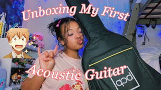 Unboxing My First Guitar Ever!!