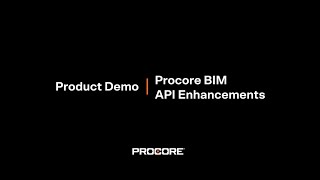 Integrate with Procore BIM